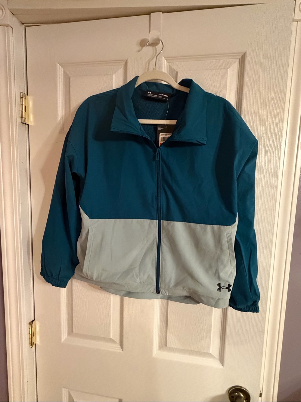Under Armour Women's Teal Colorblock Windbreaker XS NWT